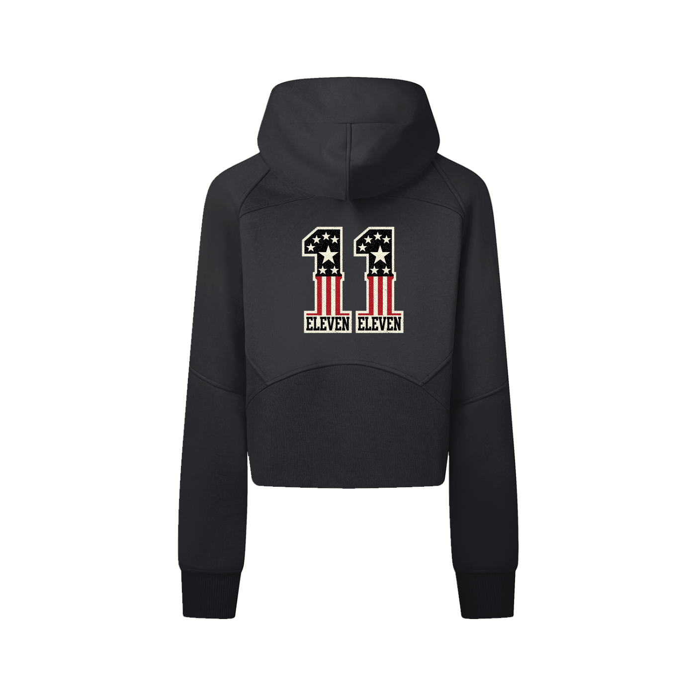 Cropped Zip-Through Hoodie