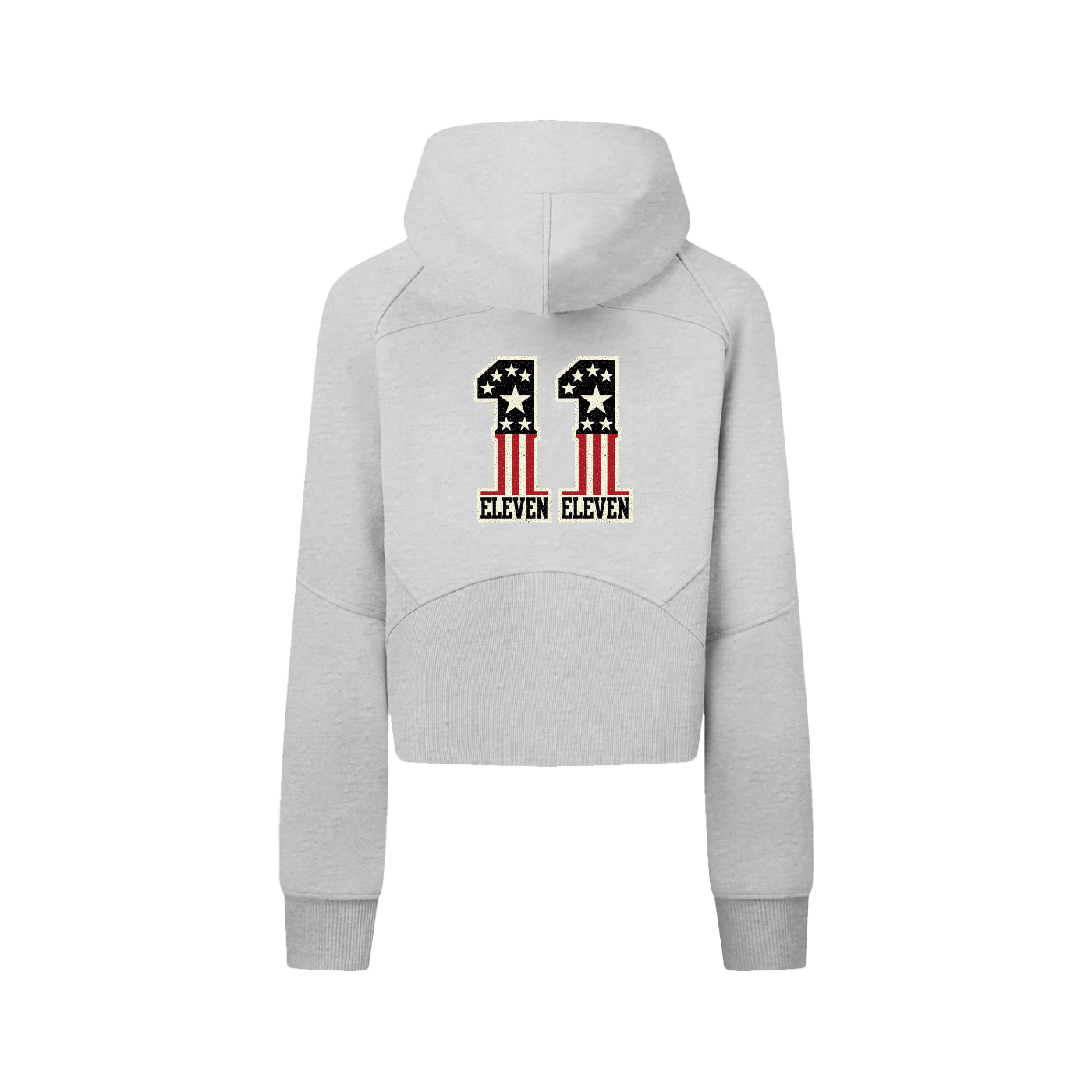 Cropped Zip-Through Hoodie